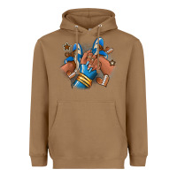 Toasted Coconut Football afro girl sneakers Heavyweight Hoodie - RanaPortraitStore