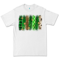 White St. Patrick's Day brushstroke Premium Tee - OliviaCreatesArt