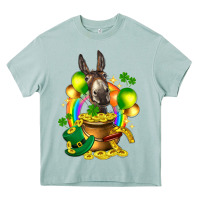 Arona St. Patrick's Donkey with balloon Heavy Core Tee - HowdyJamesFarm