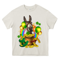 St. Patrick's Donkey With Balloon Heavy Core Tee | Teevron