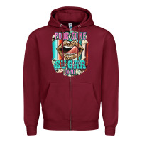 Burgundy Pour Some Sugar On Me Zipper Hoodie - JahusDesignShop