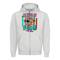 Dove Grey Pour Some Sugar On Me Zipper Hoodie - JahusDesignShop