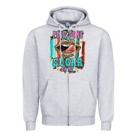 Heather Grey Pour Some Sugar On Me Zipper Hoodie - JahusDesignShop