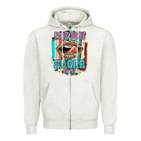 Oatmeal Heather Pour Some Sugar On Me Zipper Hoodie - JahusDesignShop