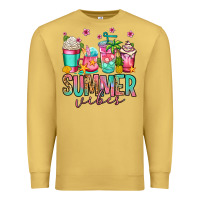 Antique Gold summer vibes coffee cups Premium Sweatshirt - Jasminsmagicworld