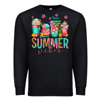Black summer vibes coffee cups Premium Sweatshirt - Jasminsmagicworld