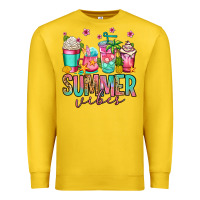 Summer Vibes Coffee Cups Premium Sweatshirt | Teevron