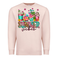 Pale Pink summer vibes coffee cups Premium Sweatshirt - Jasminsmagicworld
