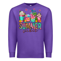 Purple summer vibes coffee cups Premium Sweatshirt - Jasminsmagicworld