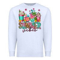 White summer vibes coffee cups Premium Sweatshirt - Jasminsmagicworld