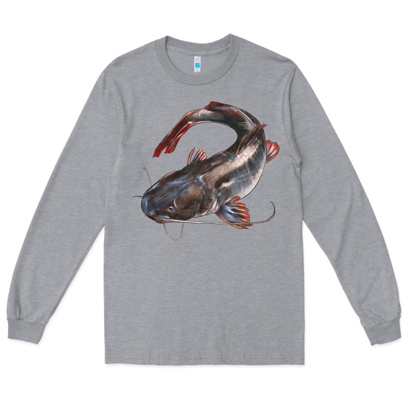 Catfish Illustrations Long Sleeve Tee by LillyAllenDesigns | Teevron