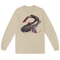 Mushroom Catfish Illustrations Long Sleeve Tee - LillyAllenDesigns