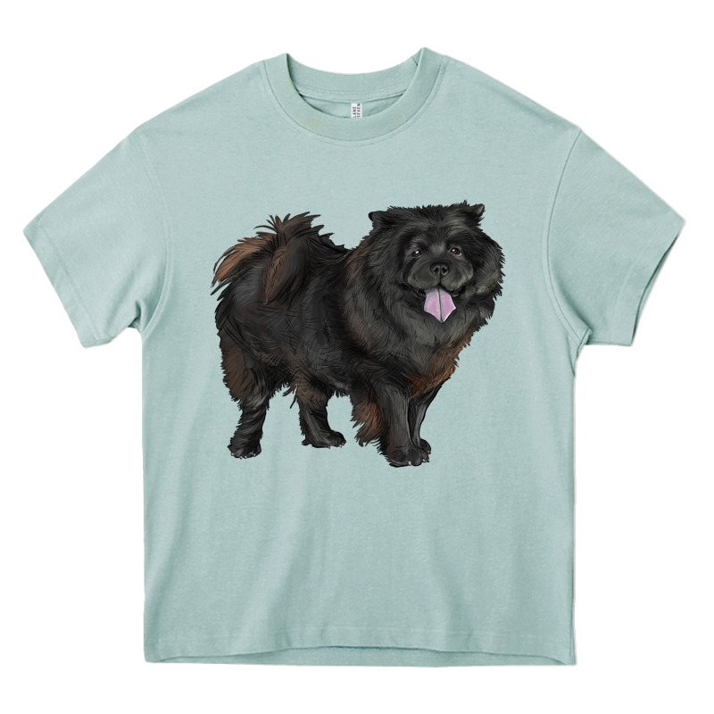 Black Chow Chow Heavy Core Tee by RanaPortraitStore | Teevron
