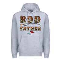 Heather Grey rod father Premium Hoodie - Artiststas