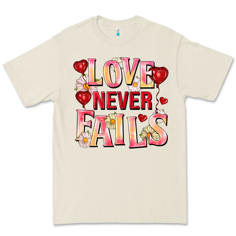 Love Never Fails Premium Tee by FaDigitalArtStudio | Teevron