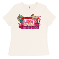 Bone Valentine's Day Teach Love Inspire Ladies Tee - FaDigitalArtStudio