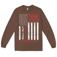 Chestnut thank you for your service   veterans day t Long Sleeve Tee - maiPhamDesign