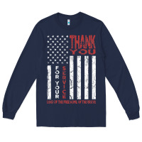 Navy thank you for your service   veterans day t Long Sleeve Tee - maiPhamDesign