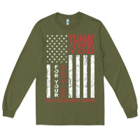 Army Green thank you for your service   veterans day t Long Sleeve Tee - maiPhamDesign