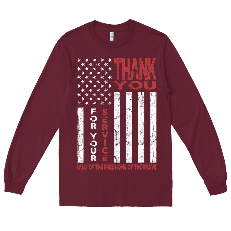 Thank You For Your Service   Veterans Day T Long Sleeve Tee by maiPhamDesign | Teevron