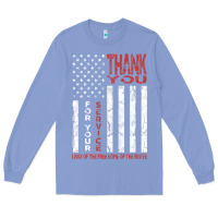 Colony Blue thank you for your service   veterans day t Long Sleeve Tee - maiPhamDesign