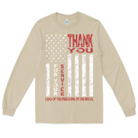 Mushroom thank you for your service   veterans day t Long Sleeve Tee - maiPhamDesign