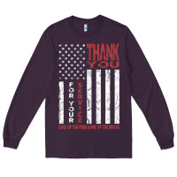 Plum thank you for your service   veterans day t Long Sleeve Tee - maiPhamDesign