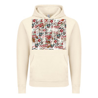 Vintage Artic hot cocoa christmas cheer pattern Vintage Hoodie - CowhideDigitalArt