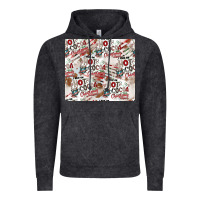 Vintage Black hot cocoa christmas cheer pattern Vintage Hoodie - CowhideDigitalArt