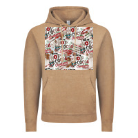 Vintage Coffee hot cocoa christmas cheer pattern Vintage Hoodie - CowhideDigitalArt