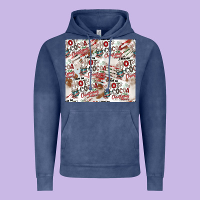 Hot Cocoa Christmas Cheer Pattern Vintage Hoodie Designed By Cowhidedigitalart
