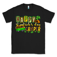 Black St. Patrick's Happy St. Patrick's Day camper Classic Tee - OliviaCreatesArt