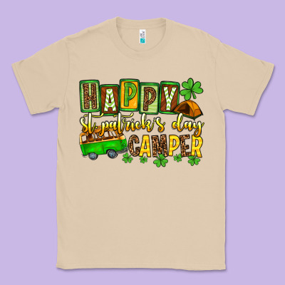 St. Patrick's Happy St. Patrick's Day Camper Classic Tee Designed By Oliviacreatesart