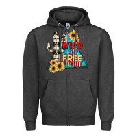 Charcoal Heather Wıld and Free Zipper Hoodie - JahusDesignShop