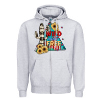 Heather Grey Wıld and Free Zipper Hoodie - JahusDesignShop