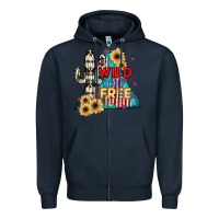 Navy Wıld and Free Zipper Hoodie - JahusDesignShop