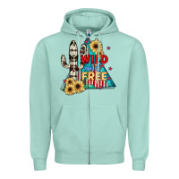 Seafoam Wıld and Free Zipper Hoodie - JahusDesignShop