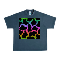 Midnight Navy cow glitter seamless pattern Urban Heavy Tee - BundleAndBundleShop