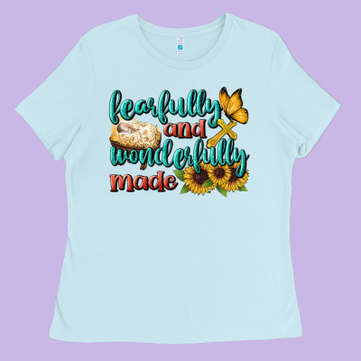 Fearfully And Wonderfully Made Ladies Tee Designed By Bundleandbundleshop