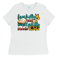 White Fearfully And Wonderfully Made Ladies Tee - BundleAndBundleShop