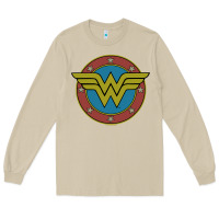 Mushroom Wonder Woman Vintage Emblem Long Sleeve Tee - maiPhamDesign