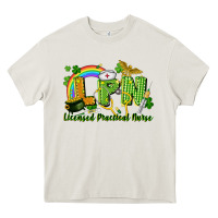 Cream LPN Licensed Practical Nurse St. Patrick's Day Heavy Core Tee - CowGirlArtShop
