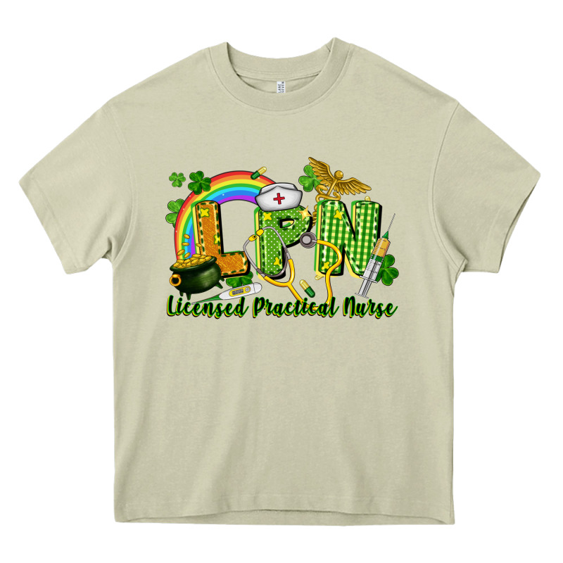 Lpn Licensed Practical Nurse St. Patrick's Day Heavy Core Tee by CowGirlArtShop | Teevron