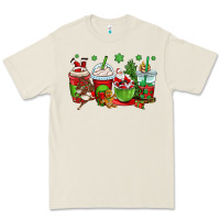 Christmas Santa Claus Coffee Cups Premium Tee | Teevron