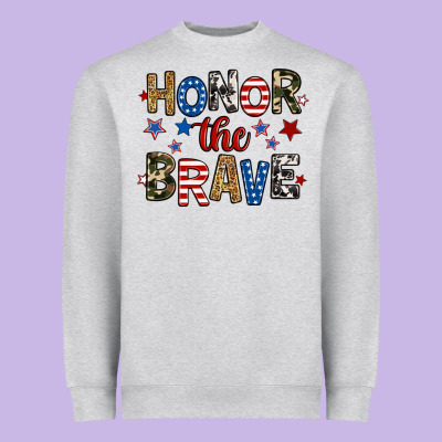 Honor The Brave Heavyweight Sweatshirt Designed By Ranaportraitstore