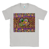 Moon Dust mardi gras fleur de lis hearts leopard glitter Classic Tee - Artiststas