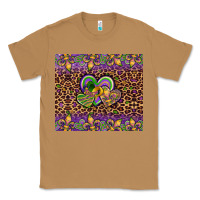 Toasted Coconut mardi gras fleur de lis hearts leopard glitter Classic Tee - Artiststas