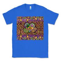 True Royal mardi gras fleur de lis hearts leopard glitter Classic Tee - Artiststas