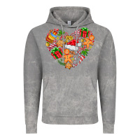 Cloud Rock love Christmas  heart Vintage Hoodie - CowhideDigitalArt