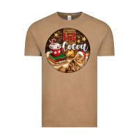 Vintage Coffee Hot Cocoa With Cat Vintage Tee - FaDigitalArtStudio